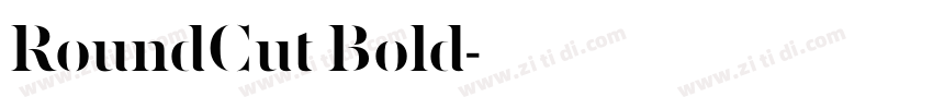 RoundCut Bold字体转换